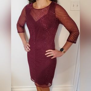 Pink Le Chateau Eveing Dress w Sequins